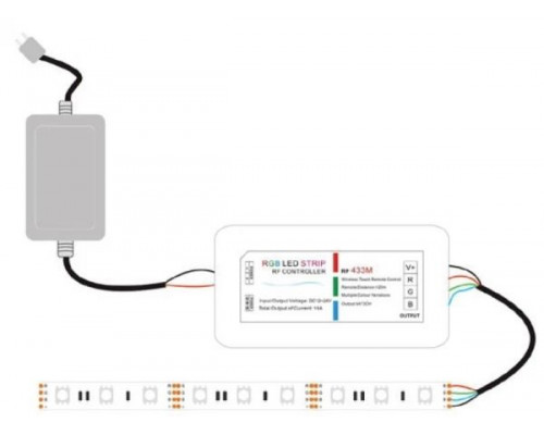 Controler RGB PROLUM (RF; 5K; atingere; 18A; CHIP; alb)