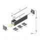 Profil LED aparent LINEA 20, aluminiu anodizat, lungime 2m