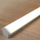 Profil LED aparent UNI 12, negru, lungime 2m