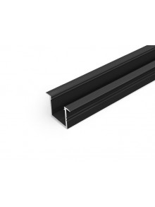 Profil LED încastrat SMART-IN16, negru, lungime 2m
