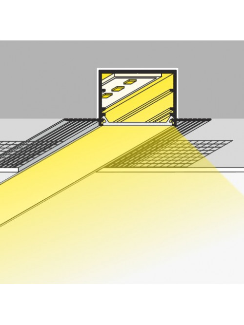 Profil LED încastrat VARIO 30-05, aluminiu anodizat, lungime 2m
