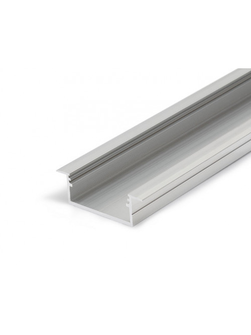 Profil LED încastrat VARIO 30-06, aluminiu neanodizat, lungime 2m