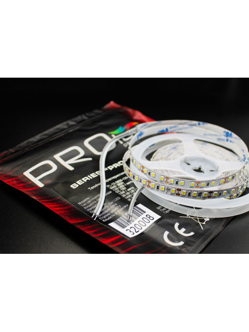 Светодиодная LED лента PROLUM™ 12V; 2835\120; IP20; Series "PRO", Белый (5500-6000К)