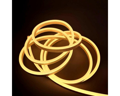 LED neon PROLUM™ 8x16, IP68, 12V, Seria „SF”, Alb cald, PRO