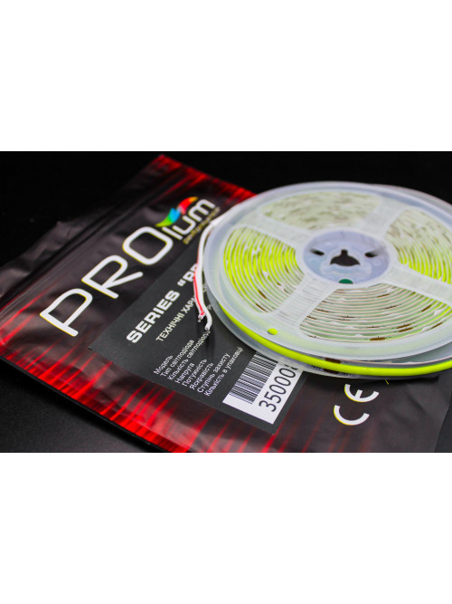 Светодиодная LED лента PROLUM™ 24V; СОВ; 320; LED; IP20; Series "PRO", Зеленый