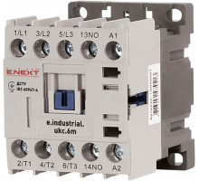 Контактор e.industrial.ukc.6M.220, 6А, 220В, no, малогабаритный