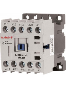 Контактор e.industrial.ukc.6M.220, 6А, 220В, no, малогабаритный