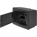 Корпус пластиковый на  8 модулей e.plbox.pro.n.08b.black навесной, черный с непрозрачными дверями IP40