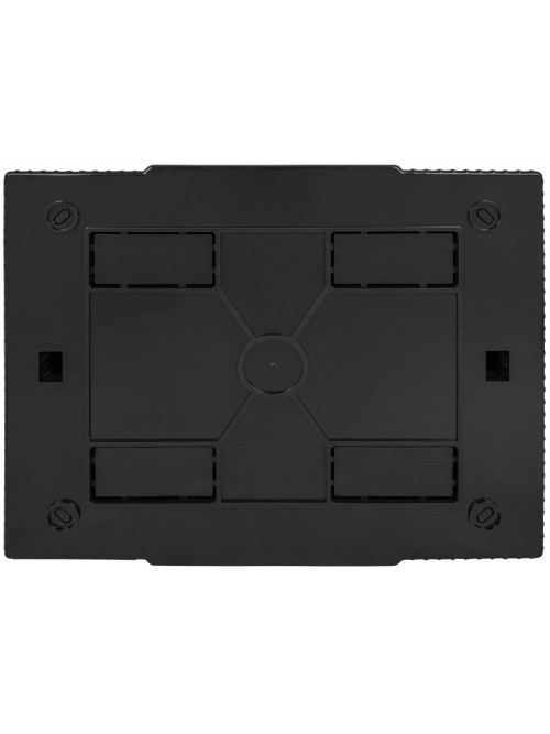 Корпус пластиковый на  8 модулей e.plbox.pro.n.08b.black навесной, черный с непрозрачными дверями IP40