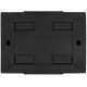 Корпус пластиковый на  8 модулей e.plbox.pro.n.08b.black навесной, черный с непрозрачными дверями IP40