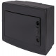 Корпус пластиковый на 12 модулей e.plbox.pro.n.12b.black навесный, черный с непрозрачными дверями IP40