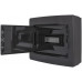 Корпус пластиковый на 12 модулей e.plbox.pro.n.12b.black навесный, черный с непрозрачными дверями IP40
