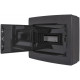 Корпус пластиковый на 12 модулей e.plbox.pro.n.12b.black навесный, черный с непрозрачными дверями IP40