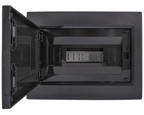 Корпус пластиковый на 12 модулей e.plbox.pro.n.12b.black навесный, черный с непрозрачными дверями IP40