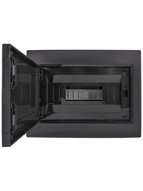 Корпус пластиковый на 12 модулей e.plbox.pro.n.12b.black навесный, черный с непрозрачными дверями IP40