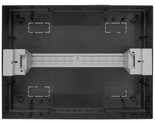 Корпус пластиковый на 12 модулей e.plbox.pro.n.12b.black навесный, черный с непрозрачными дверями IP40