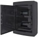Корпус пластиковый на 24 модуля e.plbox.pro.n.24b.black навесной, черный с непрозрачными дверямиIP40