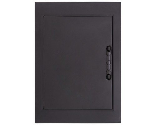 Корпус пластиковый на 24 модуля e.plbox.pro.n.24b.black навесной, черный с непрозрачными дверямиIP40
