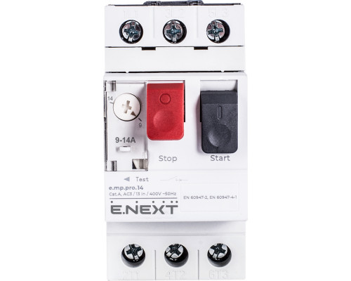 Автоматический выключатель защиты двигателя e.mp.pro.14, 9-14А