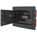 Корпус пластиковый на 12 модулей e.plbox.pro.w.12b.black встроенный, черный с непрозрачными дверями IP40