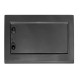 Корпус пластиковый на 12 модулей e.plbox.pro.w.12b.black встроенный, черный с непрозрачными дверями IP40