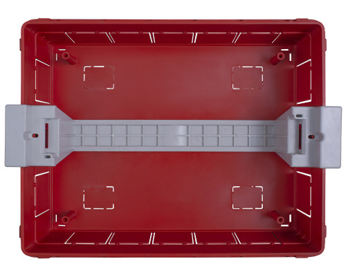 Корпус пластиковый на 12 модулей e.plbox.pro.w.12b.black встроенный, черный с непрозрачными дверями IP40