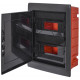 Корпус пластиковый на 24 модуля e.plbox.pro.w.24b.black встроенный, черный с непрозрачными дверями IP40