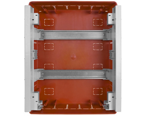 Корпус пластиковый на 24 модуля e.plbox.pro.w.24b.black встроенный, черный с непрозрачными дверями IP40