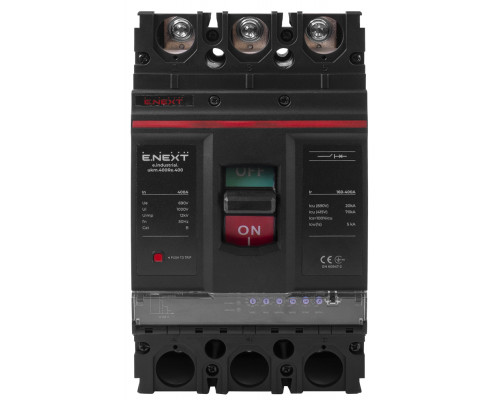 Силовой автоматический выключатель с электронным расцепителем e.industrial.ukm.400Re.400A