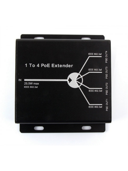 POE extinzator 1 to 4 10/100m Poe 25.5W