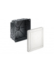 Universal installation housing with mineral fibreboard, 159 x 159 x 90 mm