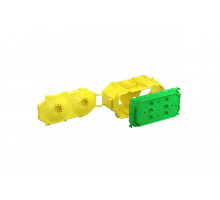 B¹ one-gang box Italian standard with 4 modules