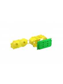 B¹ one-gang box Italian standard with 4 modules