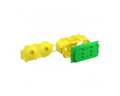 B¹ one-gang box Italian standard with 4 modules