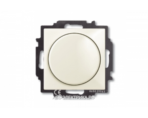 Светорегулятор поворотный 400Вт, цвет Шале(белый), ABB Basic 55