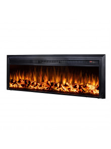 Встраиваемый электрокамин Tanzania Lux, 439x1359x180 mm, 1500W, 10 цветов пламени, Bluetooth, 5 режимов интенсивности пламени