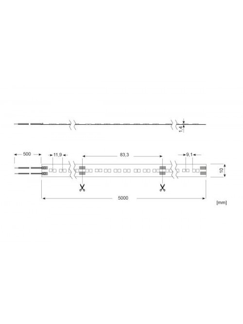 LED Star Strip 1500 WarmDim, LED STRIP 1500WD S 940-919/24V 50M