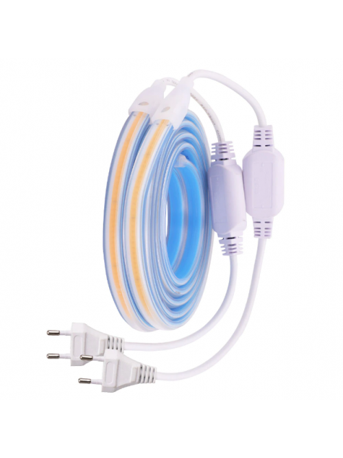 Светодиодная LED лента PROLUM™ 220V; СОВ; 280 LED; IP68; 12 ММ; Series "S", Белый (5500-6000К)