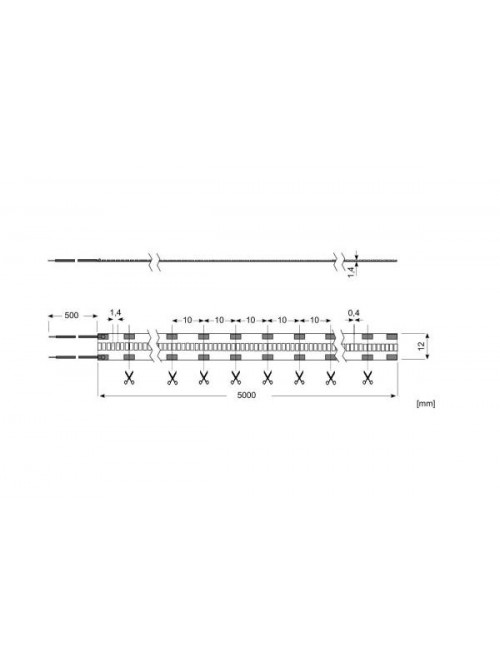 LED Star Strip 2300 UltraPitch, LED STRIP 2300UP S 965/24V 5M