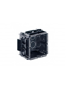 Q-range® one-gang box with 2 device screws, 60 x 60 x 50 mm