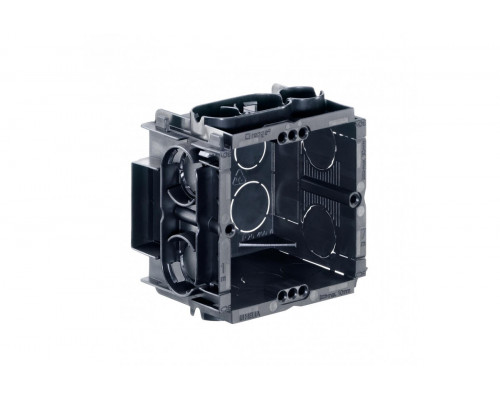 Q-range® one-gang box with 2 device screws, 60 x 60 x 50 mm