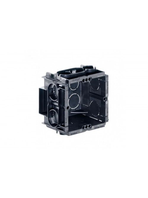 Q-range® one-gang box with 2 device screws, 60 x 60 x 50 mm