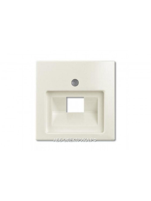 Компьютерная одинарная розетка кат.5е, цвет Бежевый, ABB Basic 55
