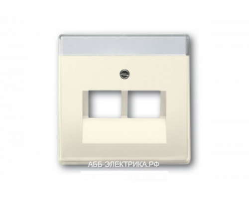 Розетка компьютерная 2-ая кат.5е, RJ-45 (интернет), цвет Кремовый, ABB Solo/Future