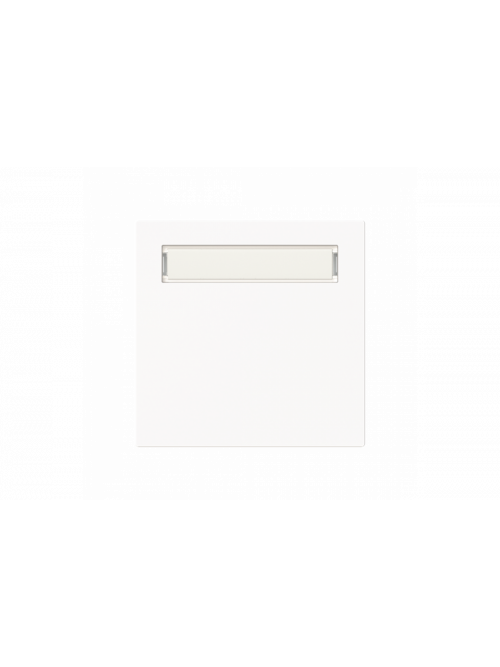 Busch-Jaeger – 1764 N-44M Wippe mit Beschriftungsfeld für Schalter/Taster,  Einzeltaster studioweiß matt - Busch-art linear®