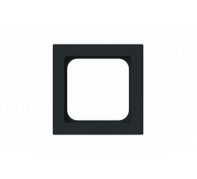 Cover plate Telecommunication inserts 50 x 50 mm black matt - Busch-art linear