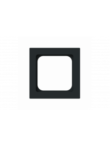 Cover plate Telecommunication inserts 50 x 50 mm black matt - Busch-art linear