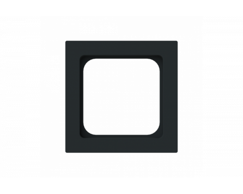 Cover plate Telecommunication inserts 50 x 50 mm black matt - Busch-art linear