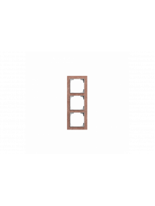 Cover frame 3gang slate terra rosso - Busch-art linear