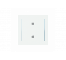 Busch-Jaeger – LFST/A.2.70.11-44M Cover plate with legend with Symbol "scene" studio white matt - Busch-art linear